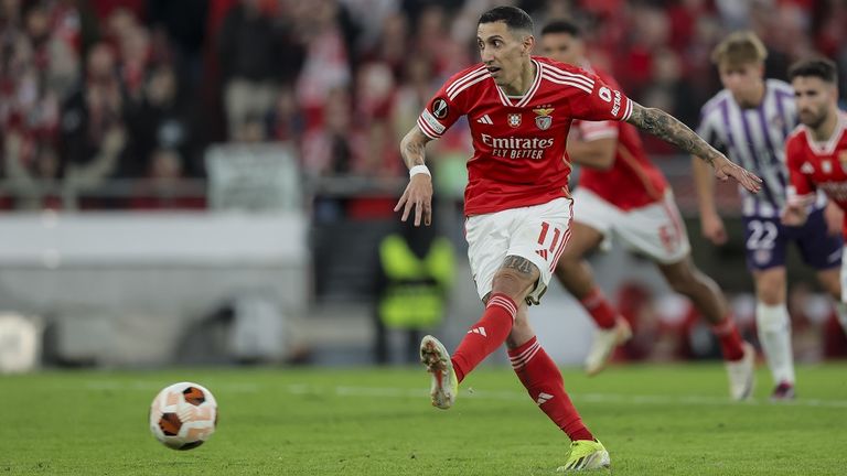 Ángel Di María leder Benfica til seier i første etappe i Europa League